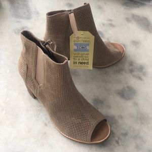 Toms women Majorca Peep Toe Booties